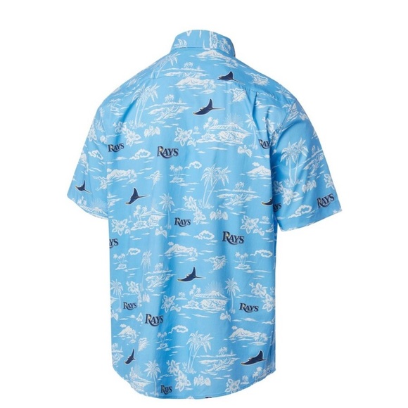 REYN SPOONER Tampa Bay Rays Scenic button-up shirt from, Men’s size medium NEW - Picture 3 of 9